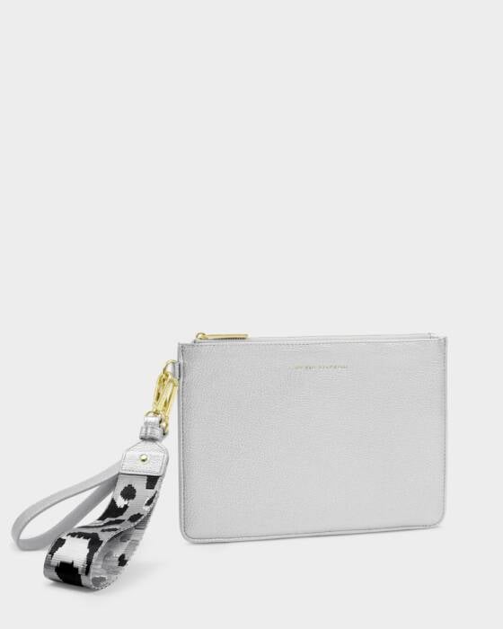 Katie Loxton Hallie Wristlet Pouch, Silver
