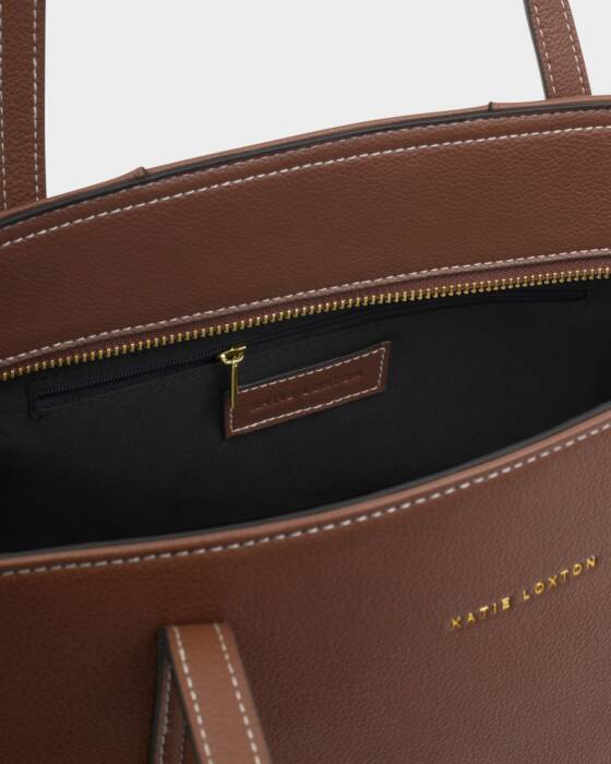 Katie Loxton Harlyn Work Tote Bag, Chocolate
