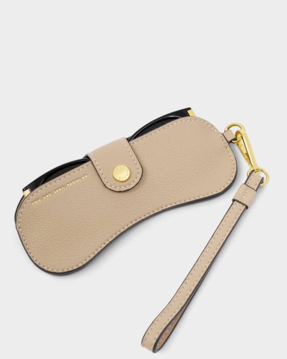 Katie Loxton Everyday Glasses Case, Light Taupe