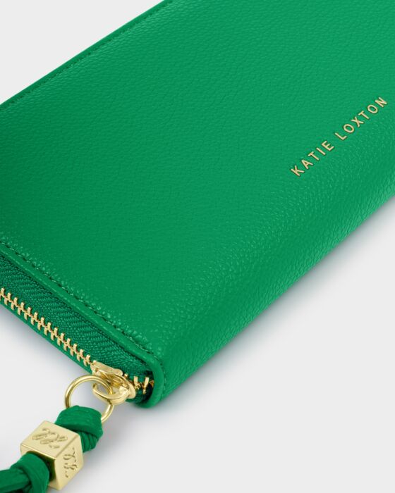 Katie Loxton Lottie Large Wallet, Bright Green
