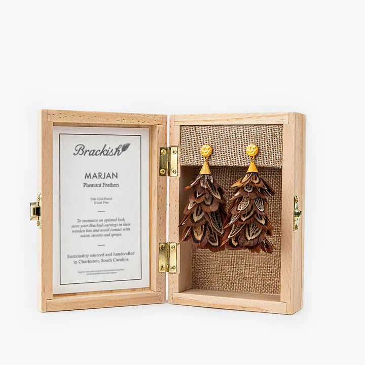BRACKISH MARJAN STATEMENT EARRING