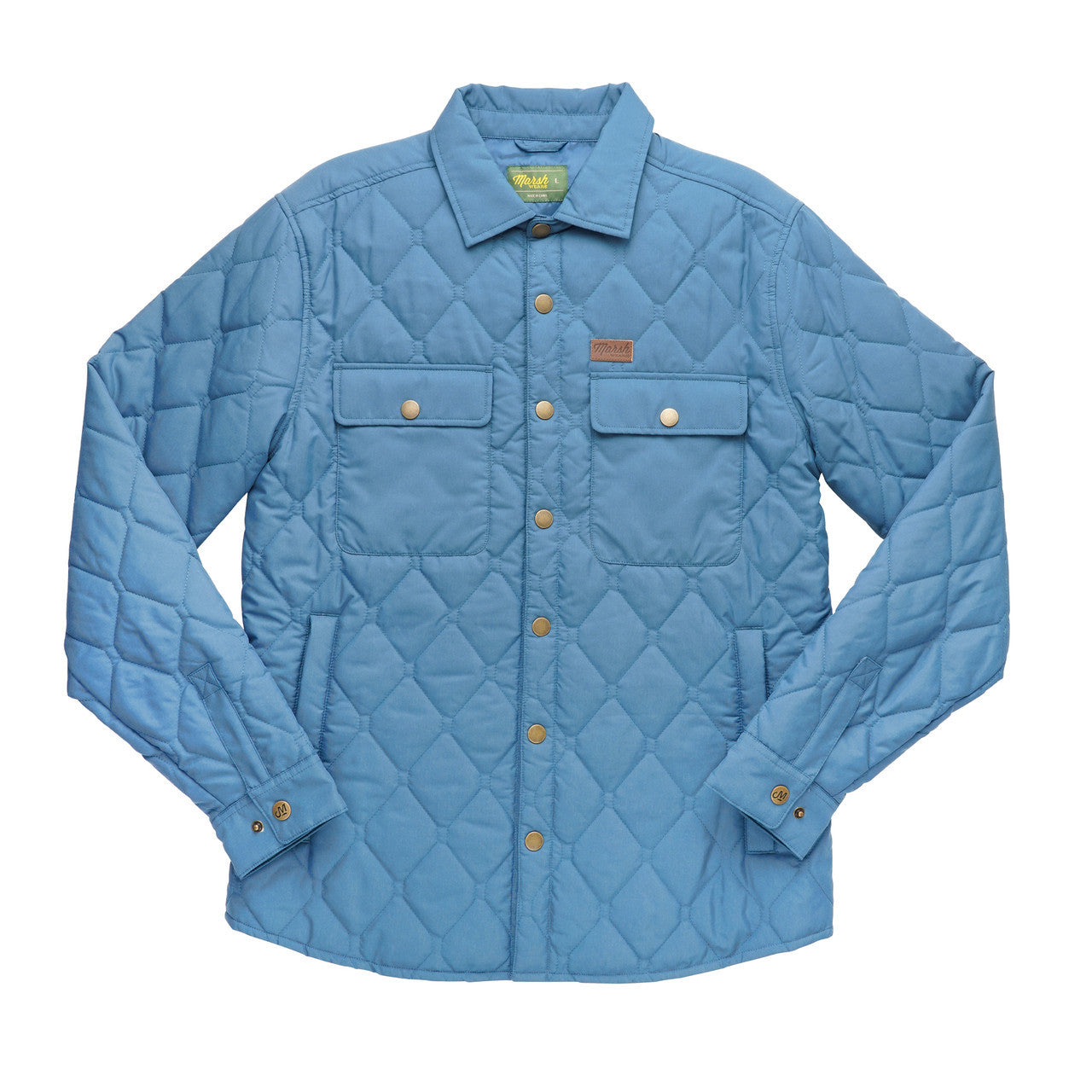 Marsh Wear Saluda Puff Shacket - Bluefin