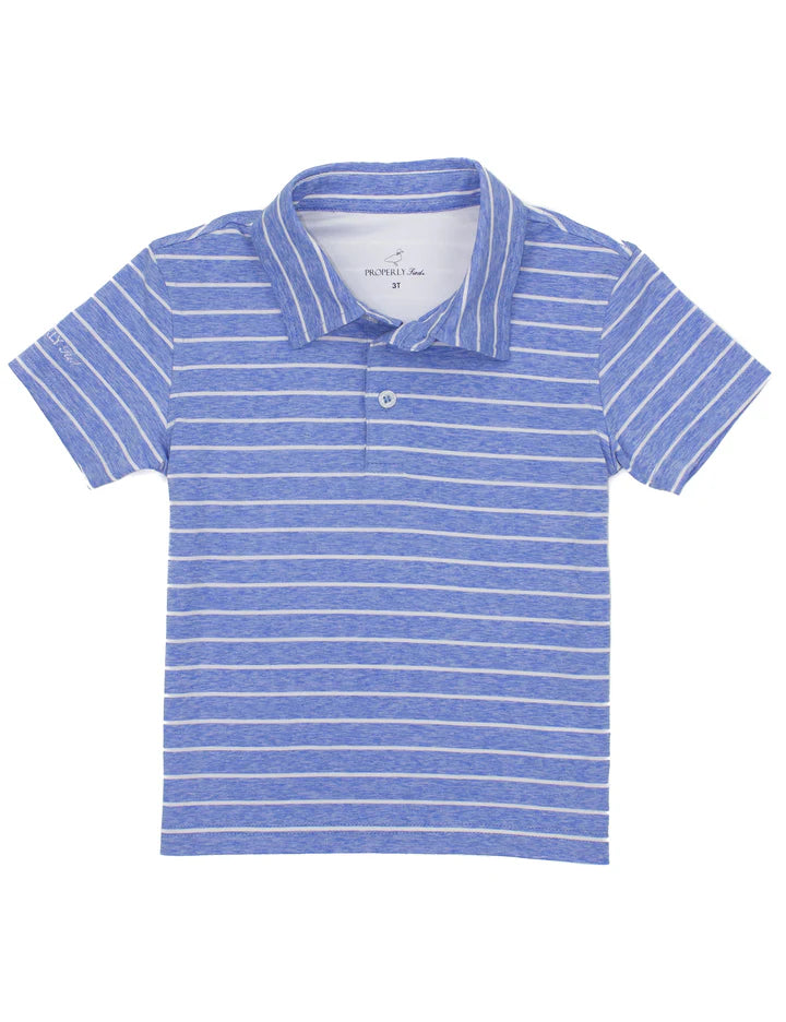 Properly Tied Boys Starboard Polo, Ocean