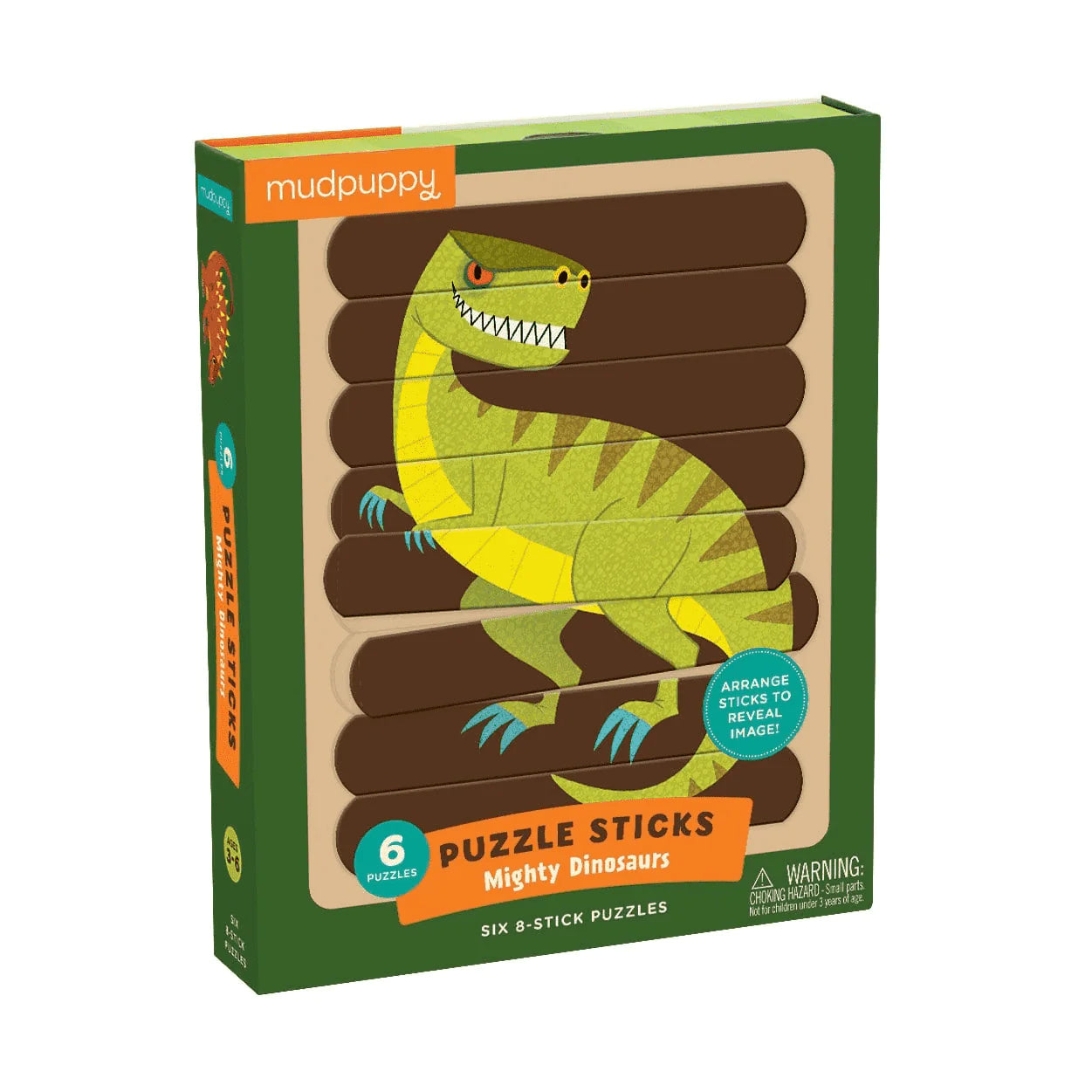Mudpuppy Mighty Dinosaurs Puzzle Sticks