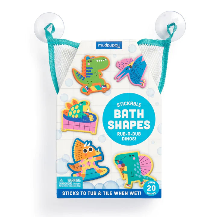 Mudpuppy Rub-a-Dub Dinos Stickable Foam Bath Shapes