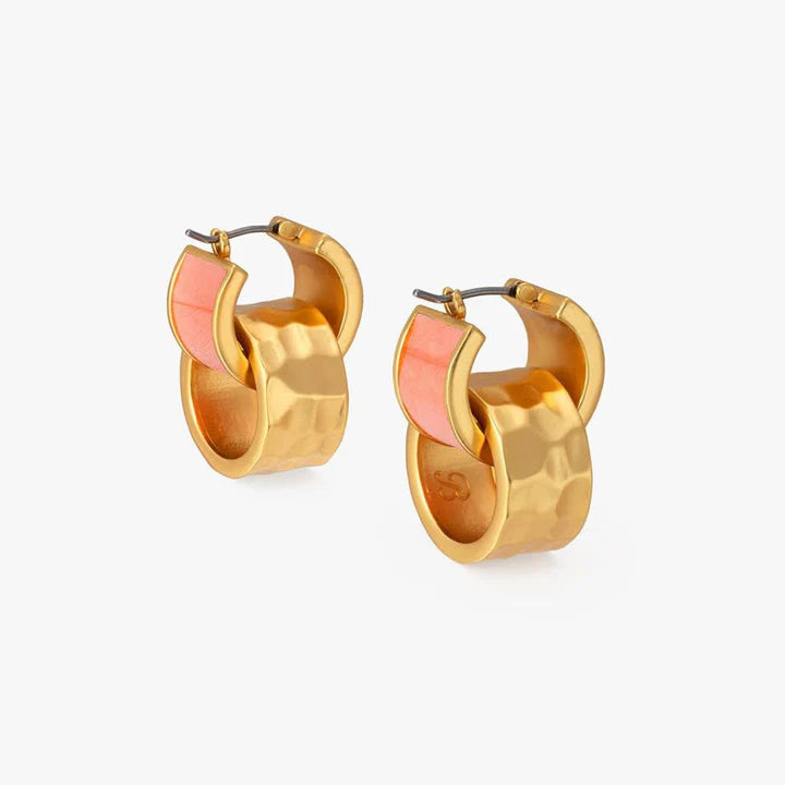 BRACKISH RUM CLAY HOOP EARRING