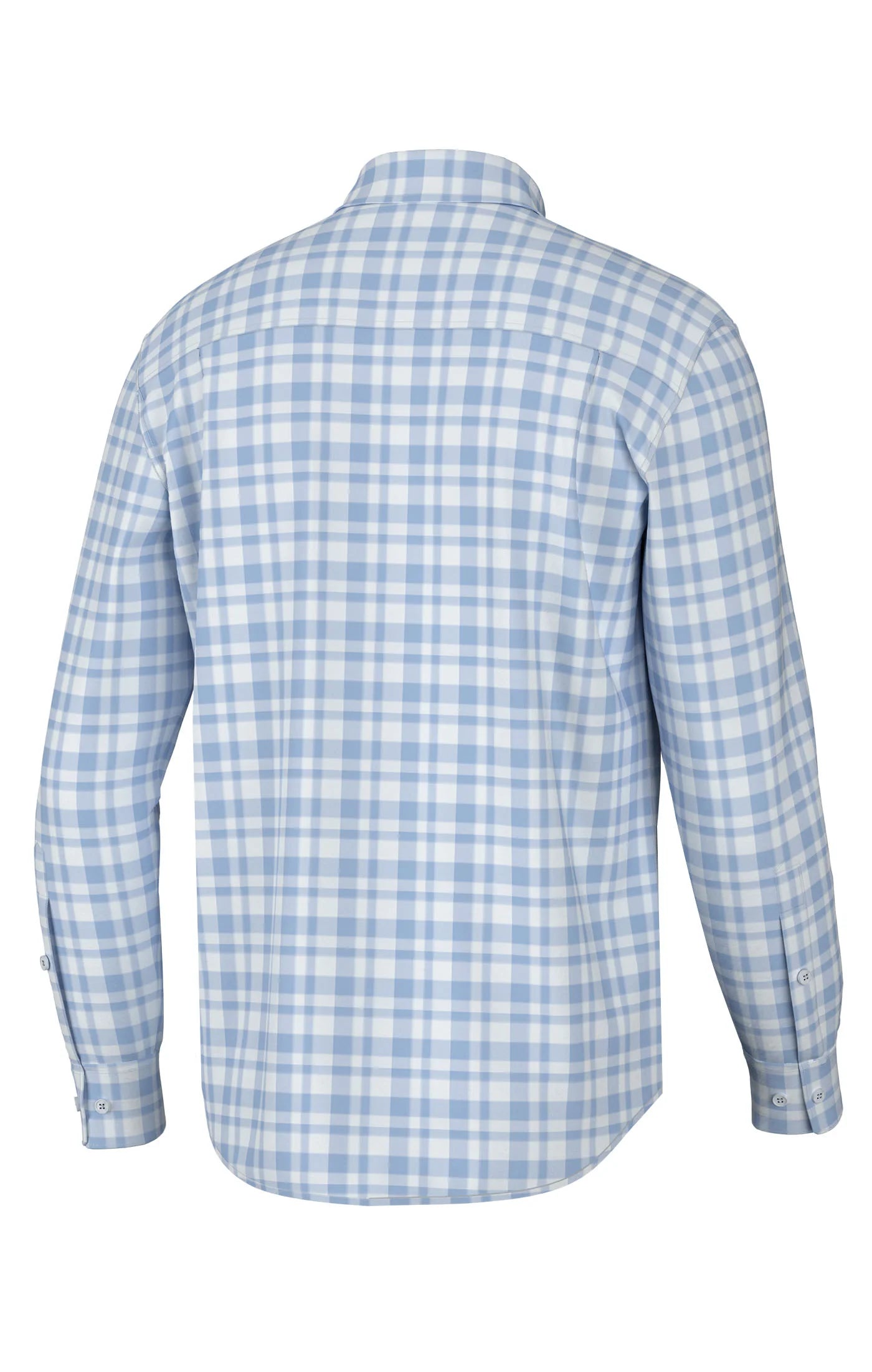 Southen Point Hadley Luxe Lite Long Sleeve Button Down, Bermuda Plaid- Sky Blue
