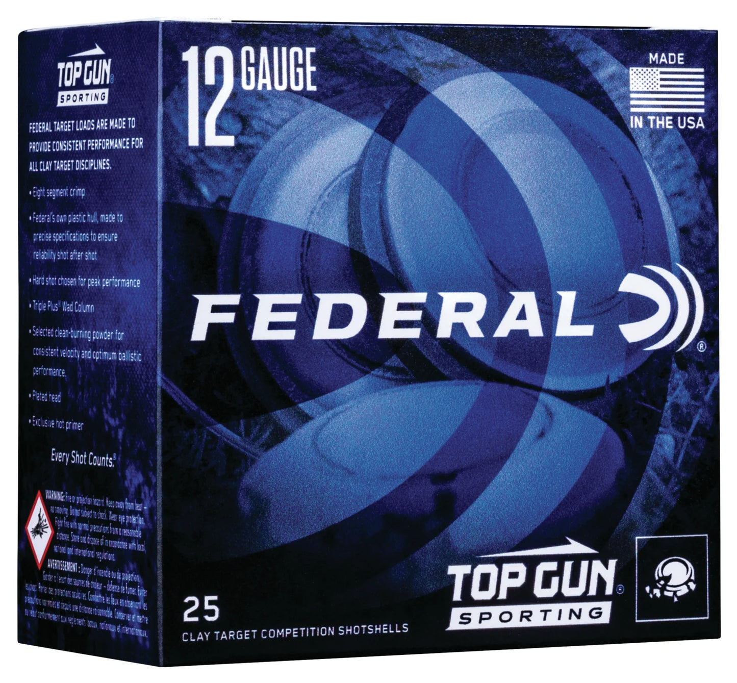 Federal Top Gun Sporting 12 Gauge 2.75'' 1-7.5