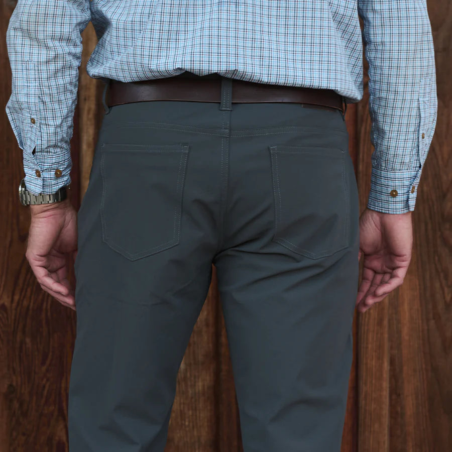 The Sporting Gent Hatteras Performance 5-Pocket Pant (Charcoal)
