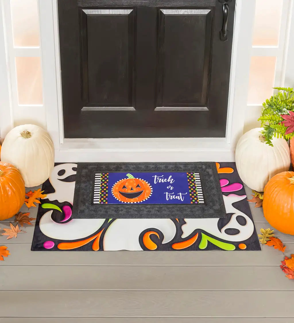Patterned Jack-O-Lantern Sassafras Switch Mat