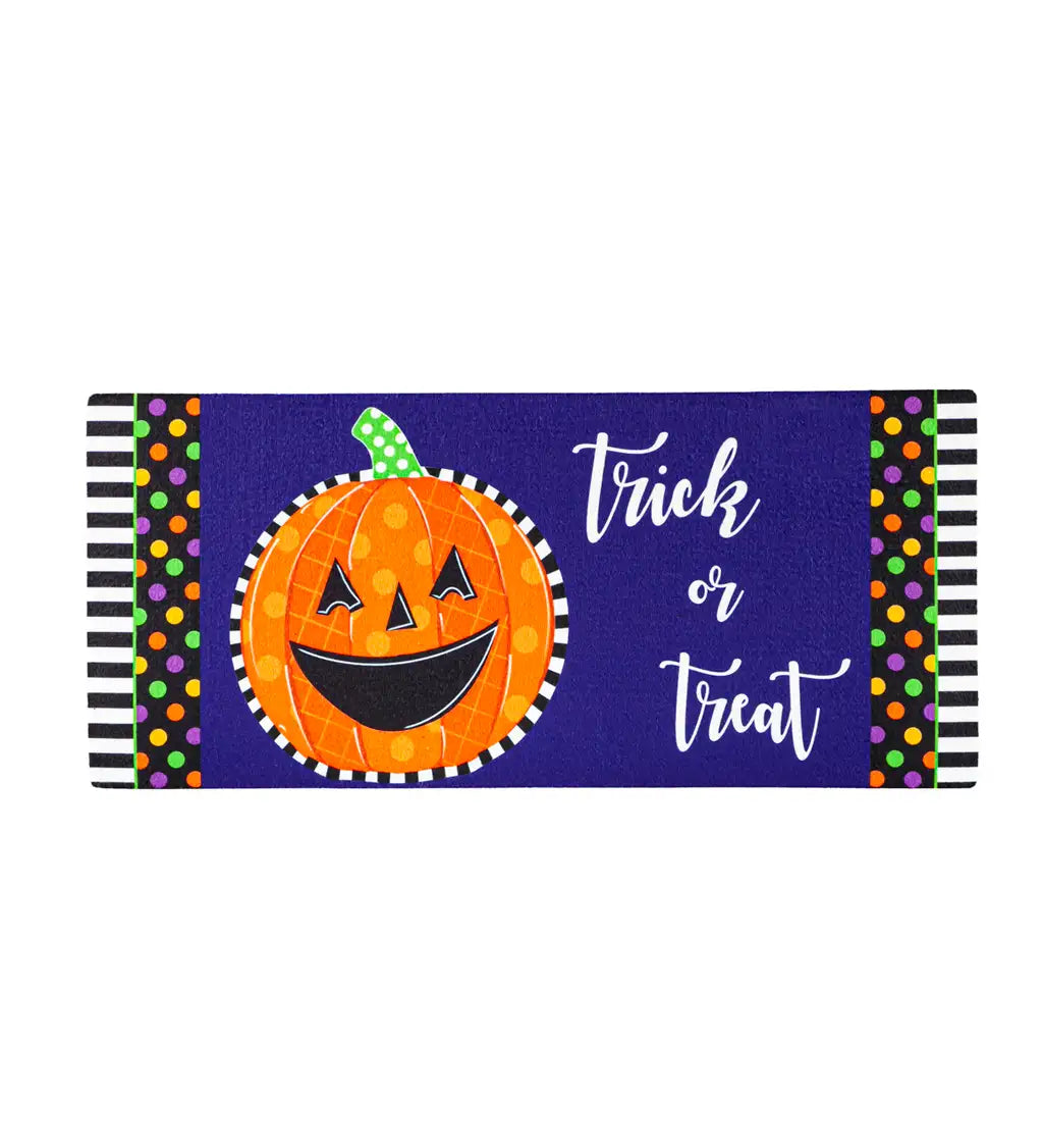 Patterned Jack-O-Lantern Sassafras Switch Mat