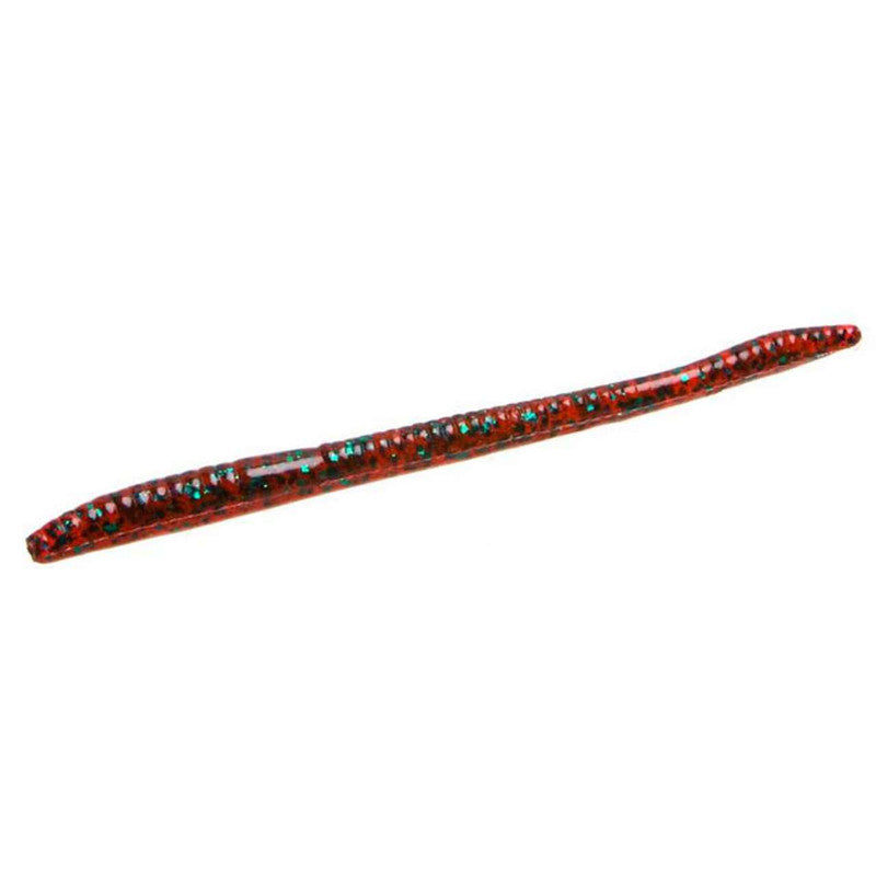 Zoom 004021 Finesse Worm , 4 1/2", 20Pk, Red Bug