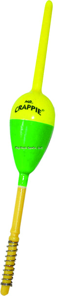Mr. Crappie Spring Thang Floats 7/8" Yellow/Green