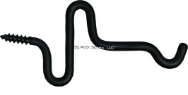Muddy BH001 Long Screw-In Accessory Hooks, Rubber Coated, 10 lb Capacity