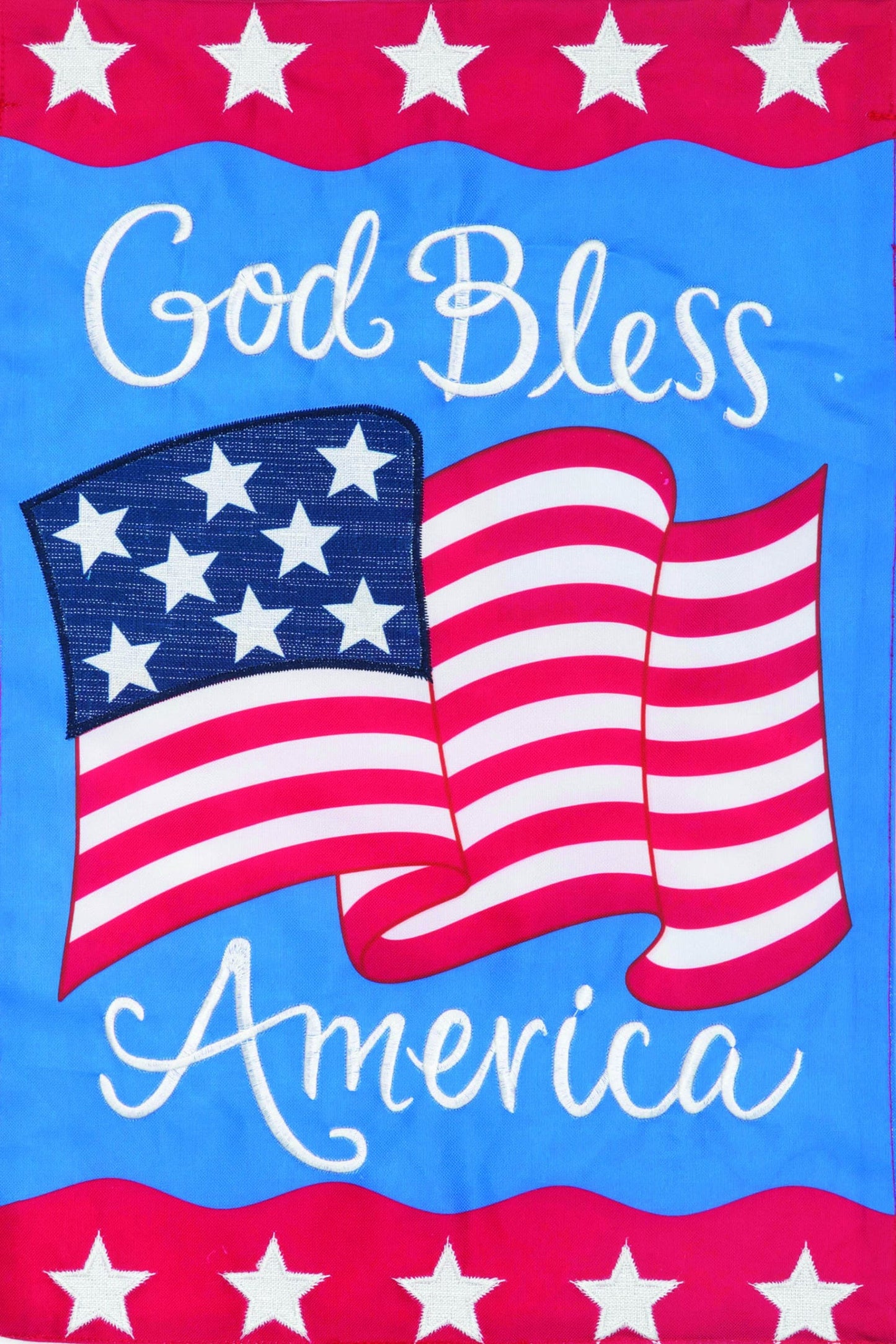 God Bless America-Mini Flag 12" x 18"