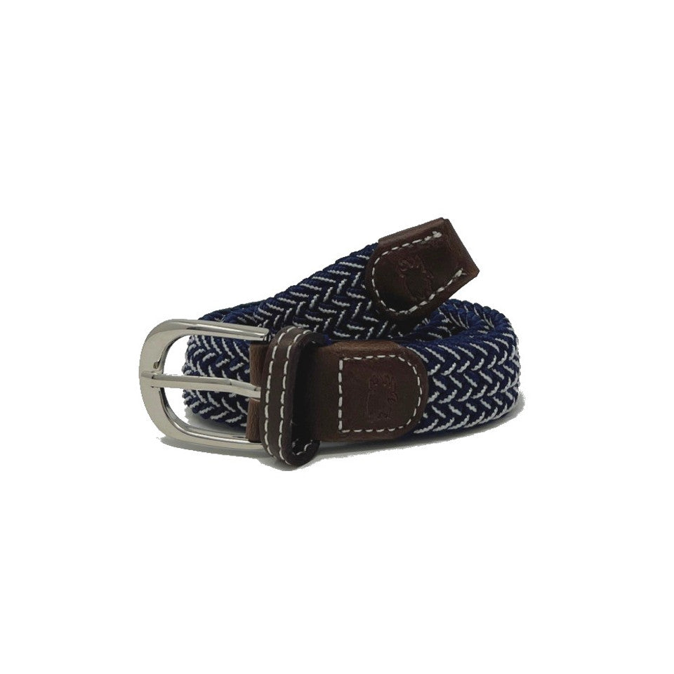 Roostas The Lil' Ponte Vedra Kid's Herringbone Woven Stretch Belt