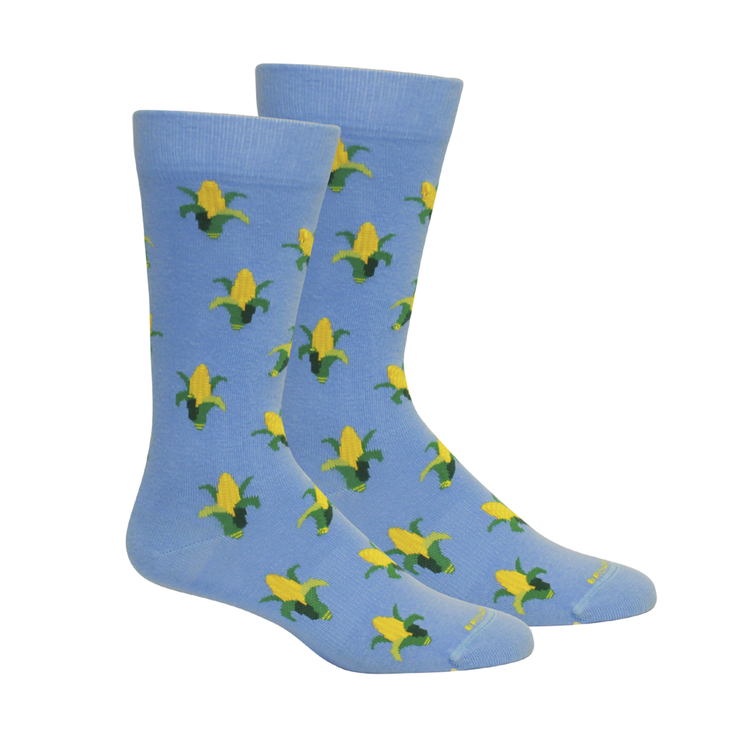 Brown Dog Hosiery Maize Della Blue