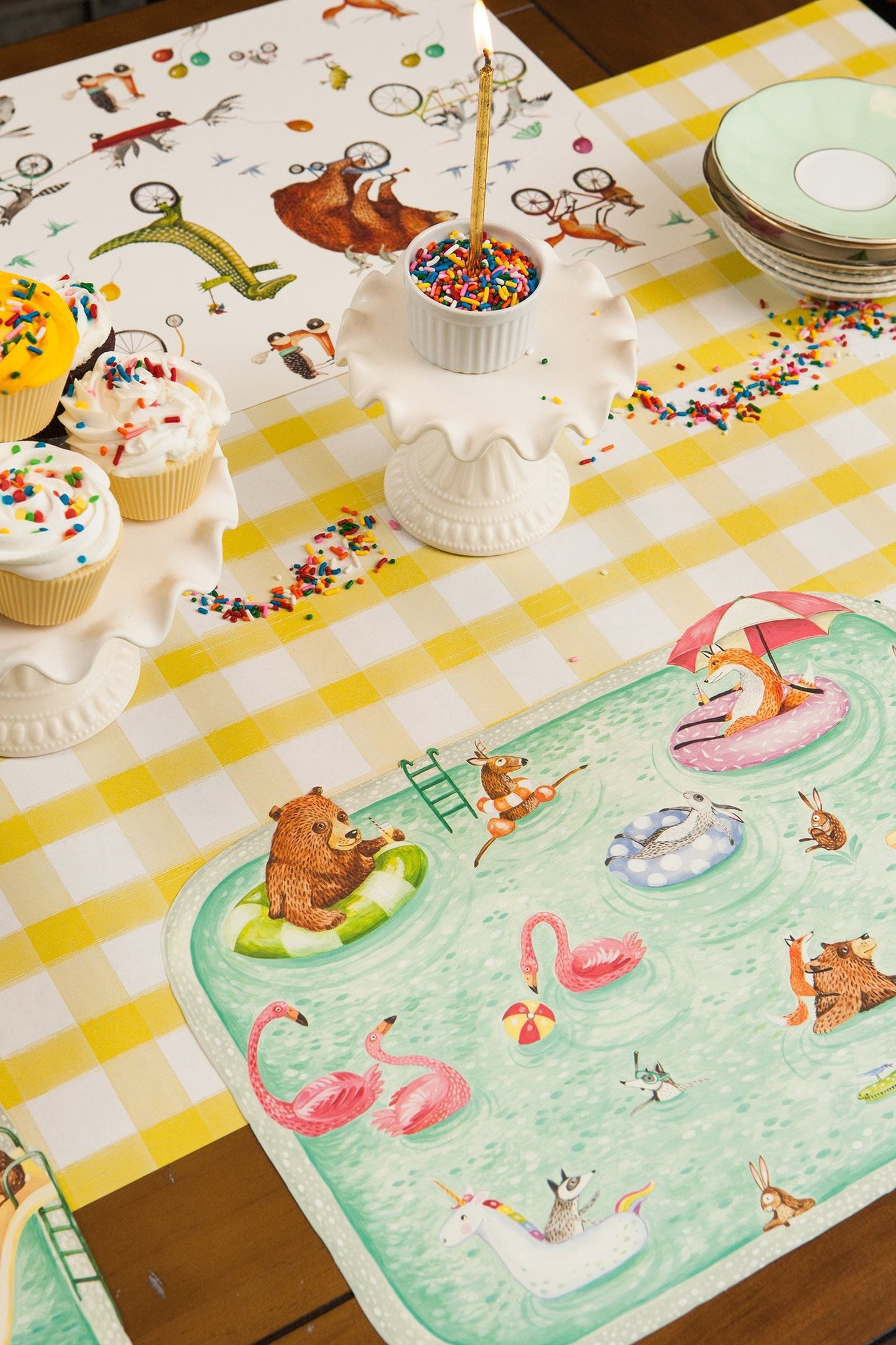 Hester and Cook Die Cut Pool Party Placemat