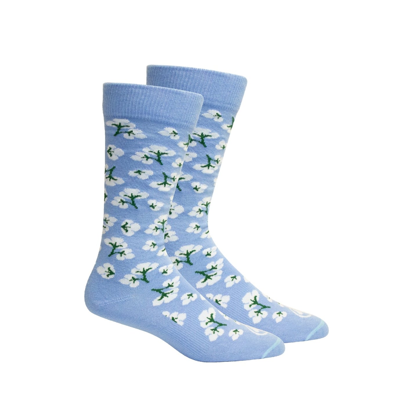 Brown Dog Hosiery High Cotton Della Blue Socks