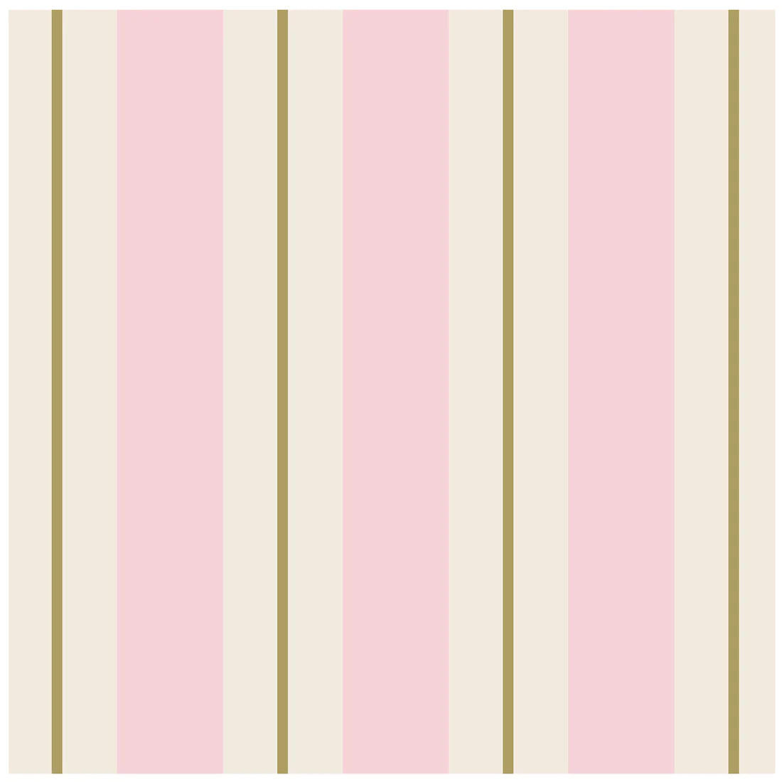 Hester & Cook Pink and Gold Cocktail Napkins