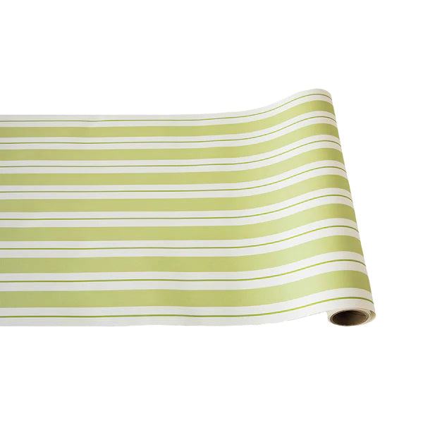 Hester & Cook Green Awning Stripe Runner