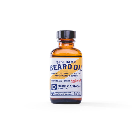 Duke Cannon Best Damn Beard Oil, Redwood