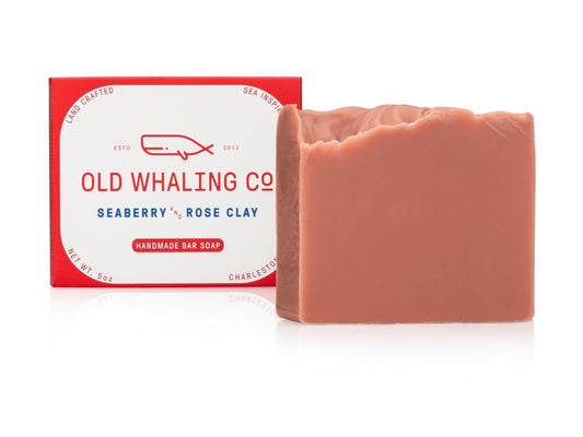 Old Whaling Co Seaberry & Rose Clay Bar Soap