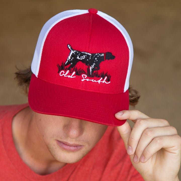 Old South Pointer Trucker Red/White