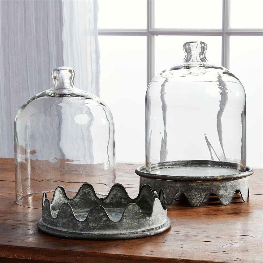 Mud Pie Scalloped Tin Cloche