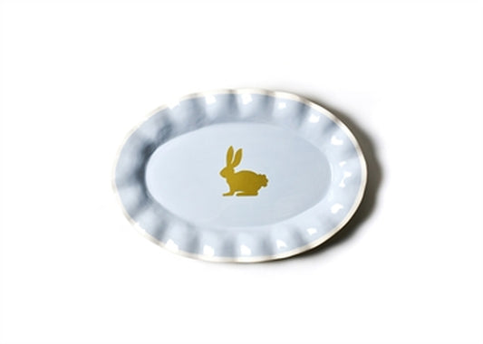 Happy Everything Rabbit Oval Platter