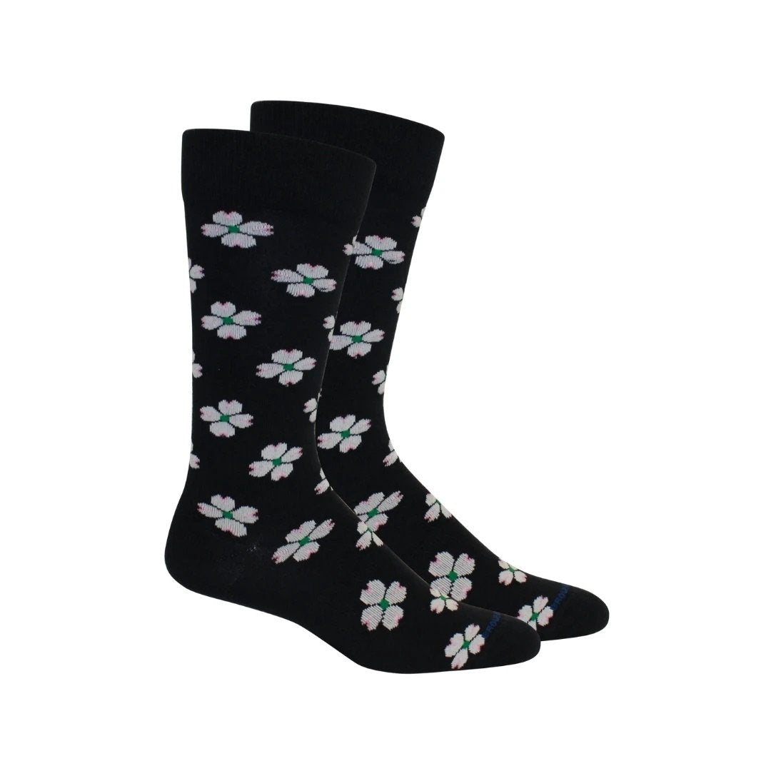 Brown Dog Hosiery Dogwood Navy Brown Dog Socks
