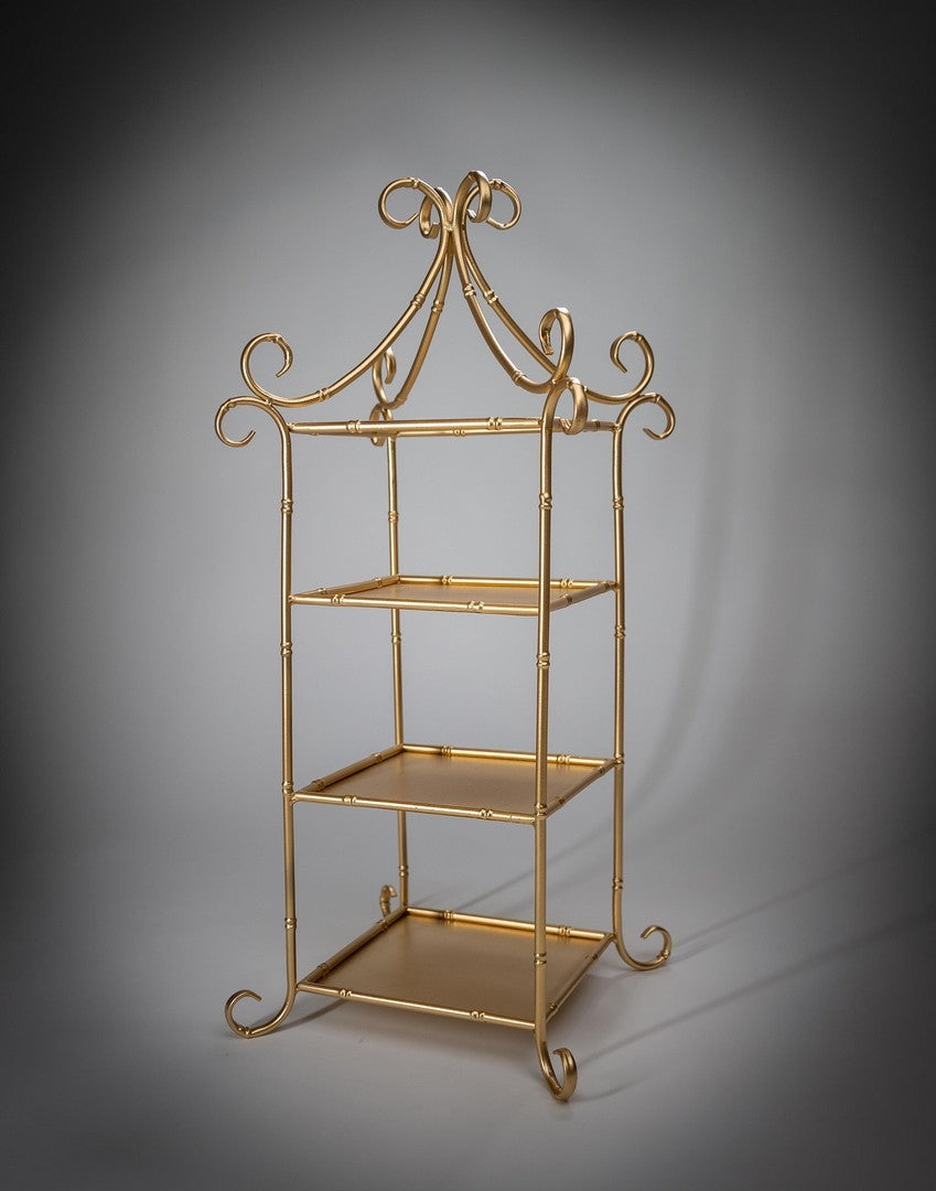 Bamboo Gold Metal Table