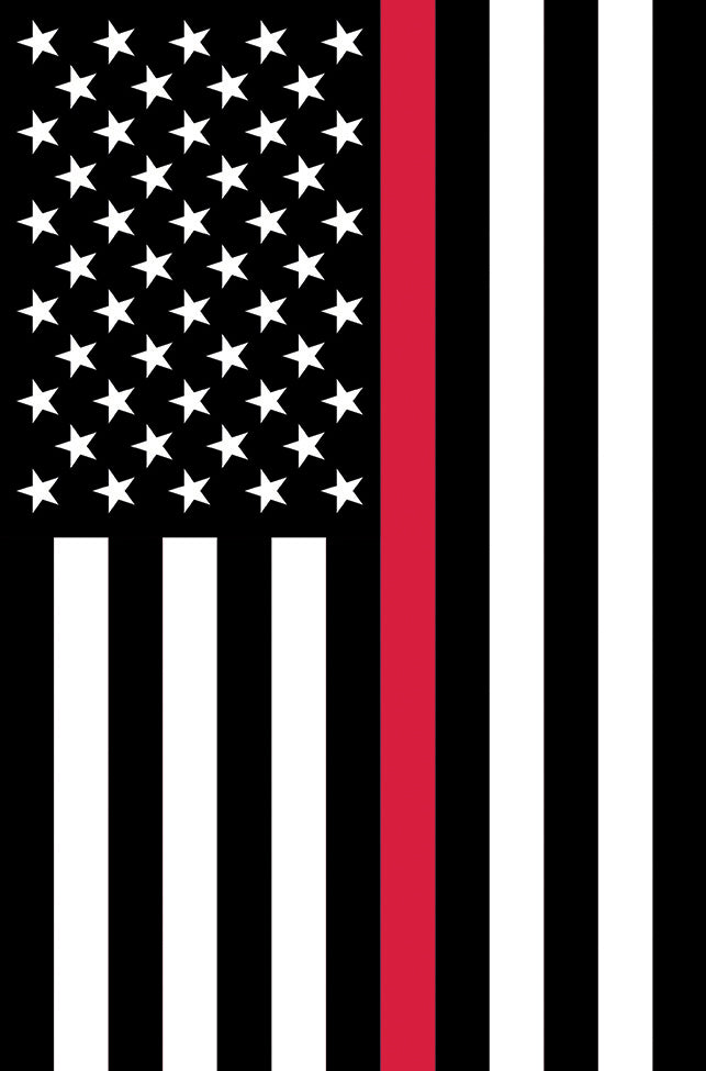 Thin Red Line Flag 12" x 18"