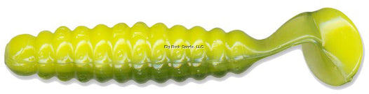 Slider CSGL148 Crappie/Panfish Grub w/Vibratail, 1 1/2", Caterpillar, 18/Pack