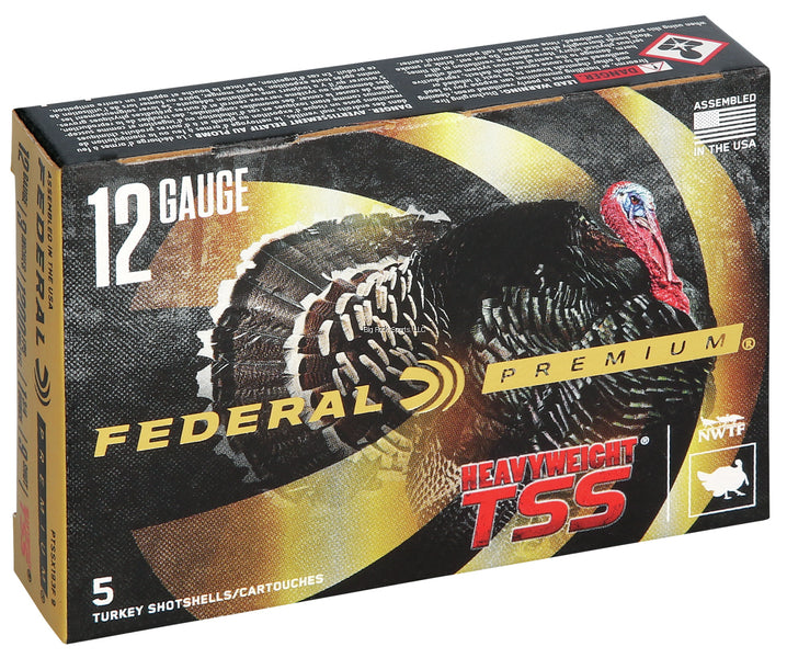 Federal PTSSX193F 9 Heavyweight TSS Turkey Shotshell 12 GA 3" 1 3/4oz #9, 5 Rnd per Box