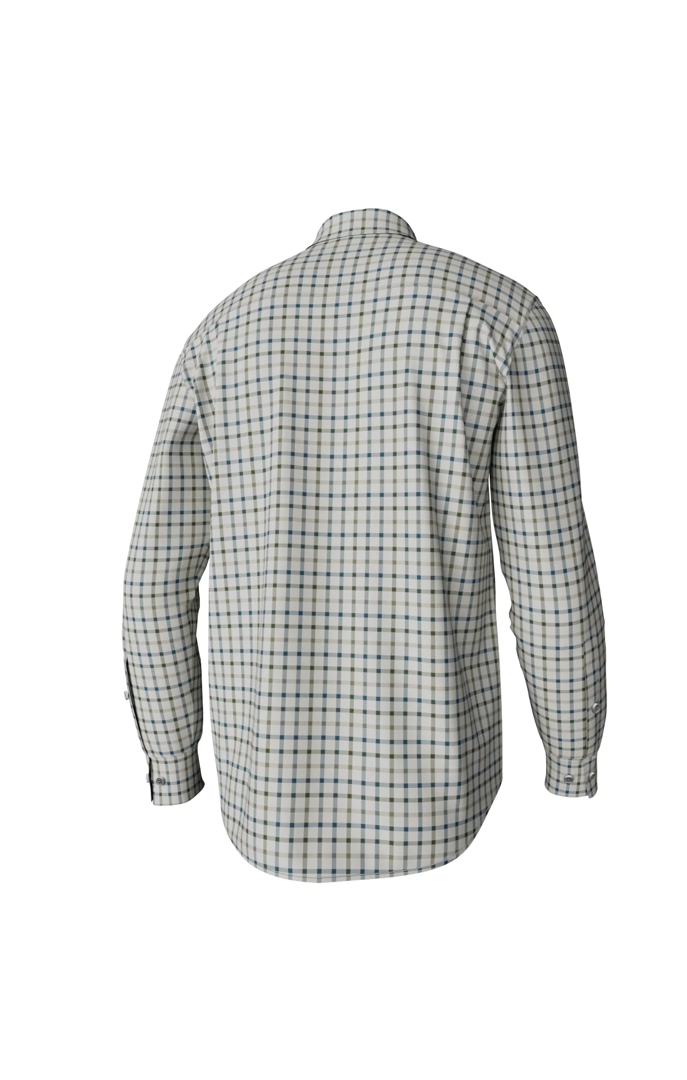 Southern Point Youth Hadley Luxe Long Sleeve Button Down, Burton Check - Mallard