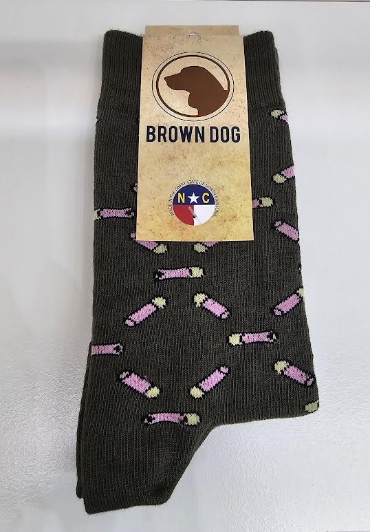 Brown Dog  Hosiery High Brass, Sage (Fun Size)