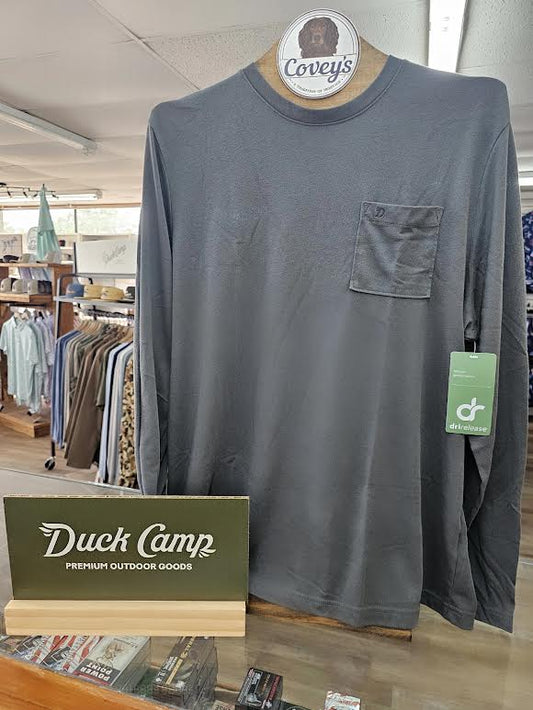 Duck Camp Men's Essential Drirelease Crew, Raven