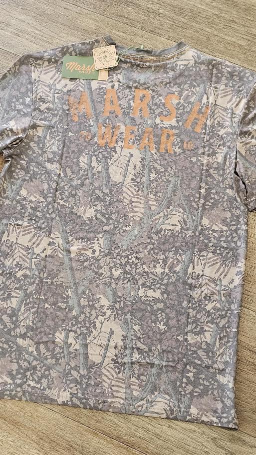 Marsh Wear Stackhouse Hagood SS, Bushlan Camo