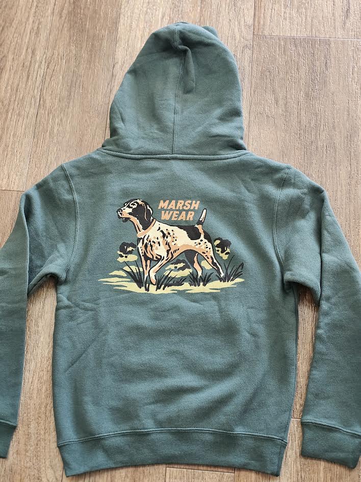 Marsh Wear Boys Heritage Pointer HD Alpine Green Hoodie