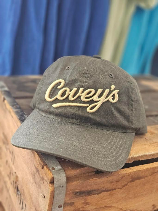 Covey's Wax Hat, Solid Dark Olive