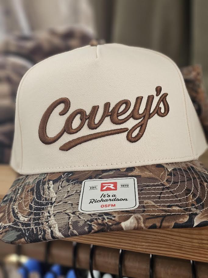 Covey's Logo Hat, Combination Cream/ Realtree Advantage