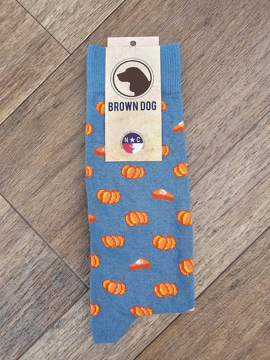 Brown Dog Hosiery Pumpkin Pie, Bluestone