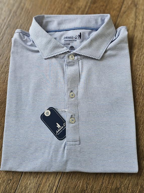 johnnie-O Performance Jersey Polo - Lyndonn, Tide