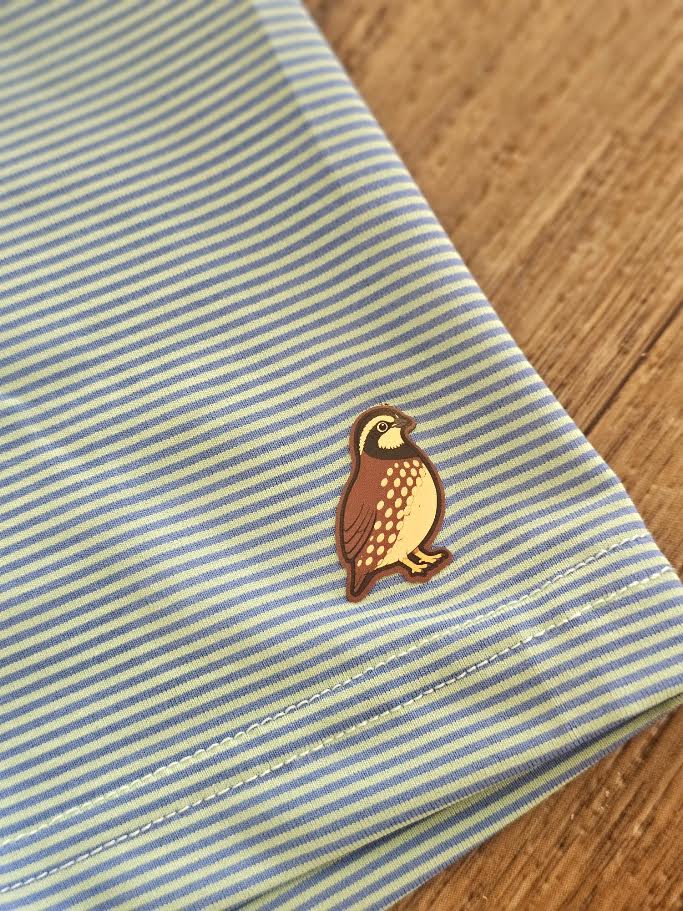 Covey's Knotty Pine Polo, Lime/Seablue