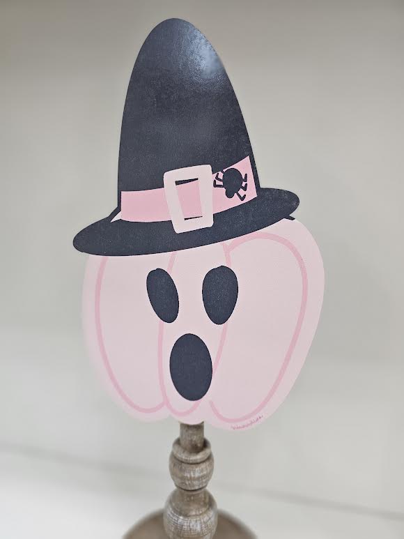 Pink Jack O Lantern Topper