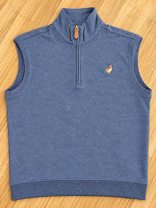 Covey's The Hermitage 1/4 Zip Mock Vest, Navy