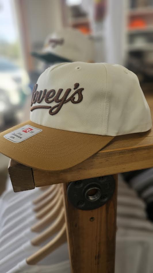 Covey's Logo Hat, Combination Cream/Wheat