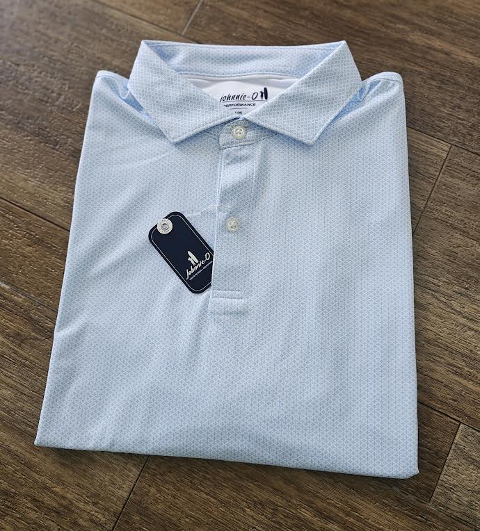 johnnie-O Performance Jersey Polo- Teo, Maliblu