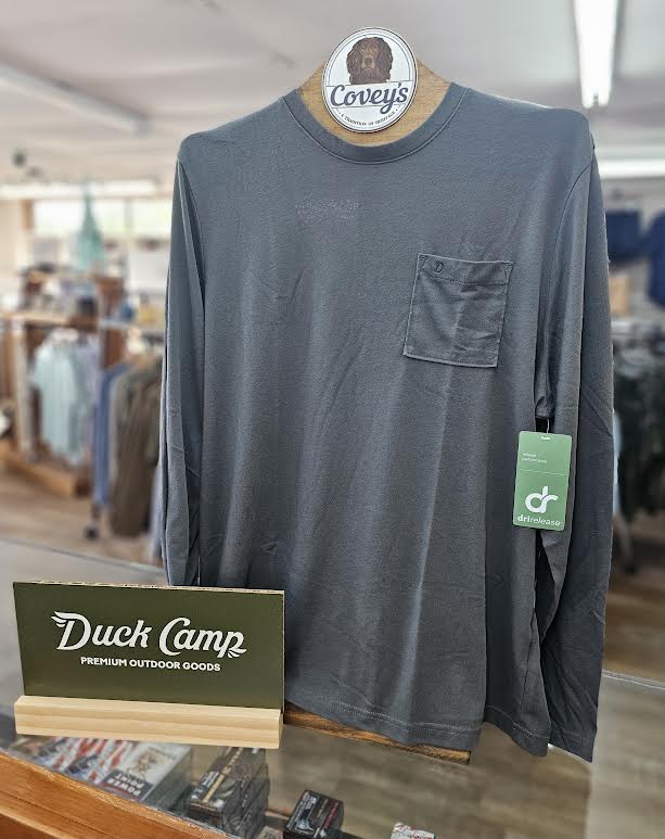 Duck Camp Men's Essential Drirelease Crew, Raven